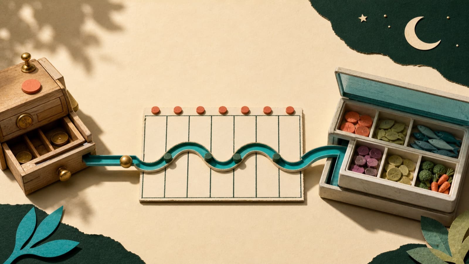 Notre caisse parle à notre horaire, qui parle à notre inventaire